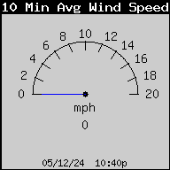 10 Minute Wind Speed