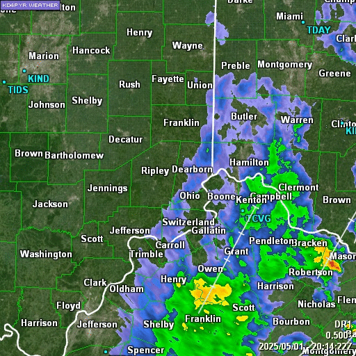 Wilmington, OH Radar using GRLevel3