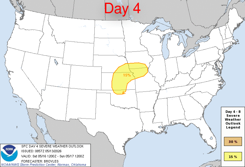 Day 4-8 Severe Weather Outlook